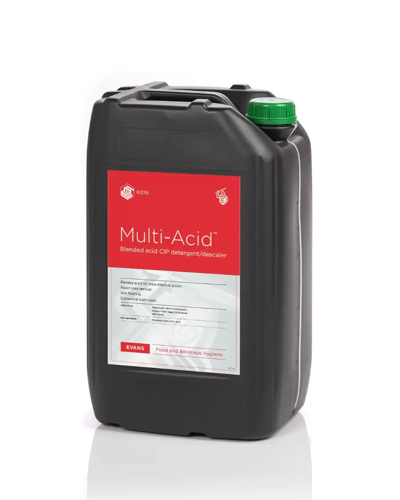 MULTI ACID 25L Zuurhoudende CIP reiniger
